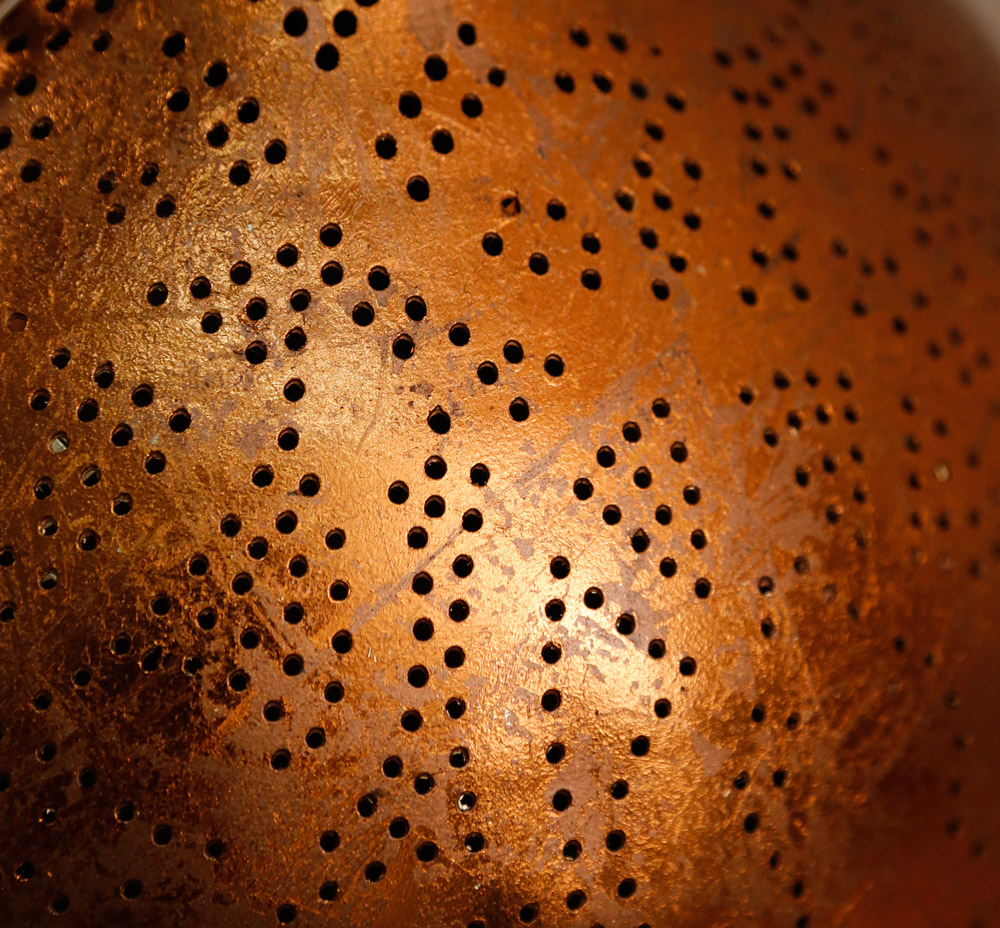 Oosterse pompoen hanglamp met gaatjes in filigrain of filligraandessin