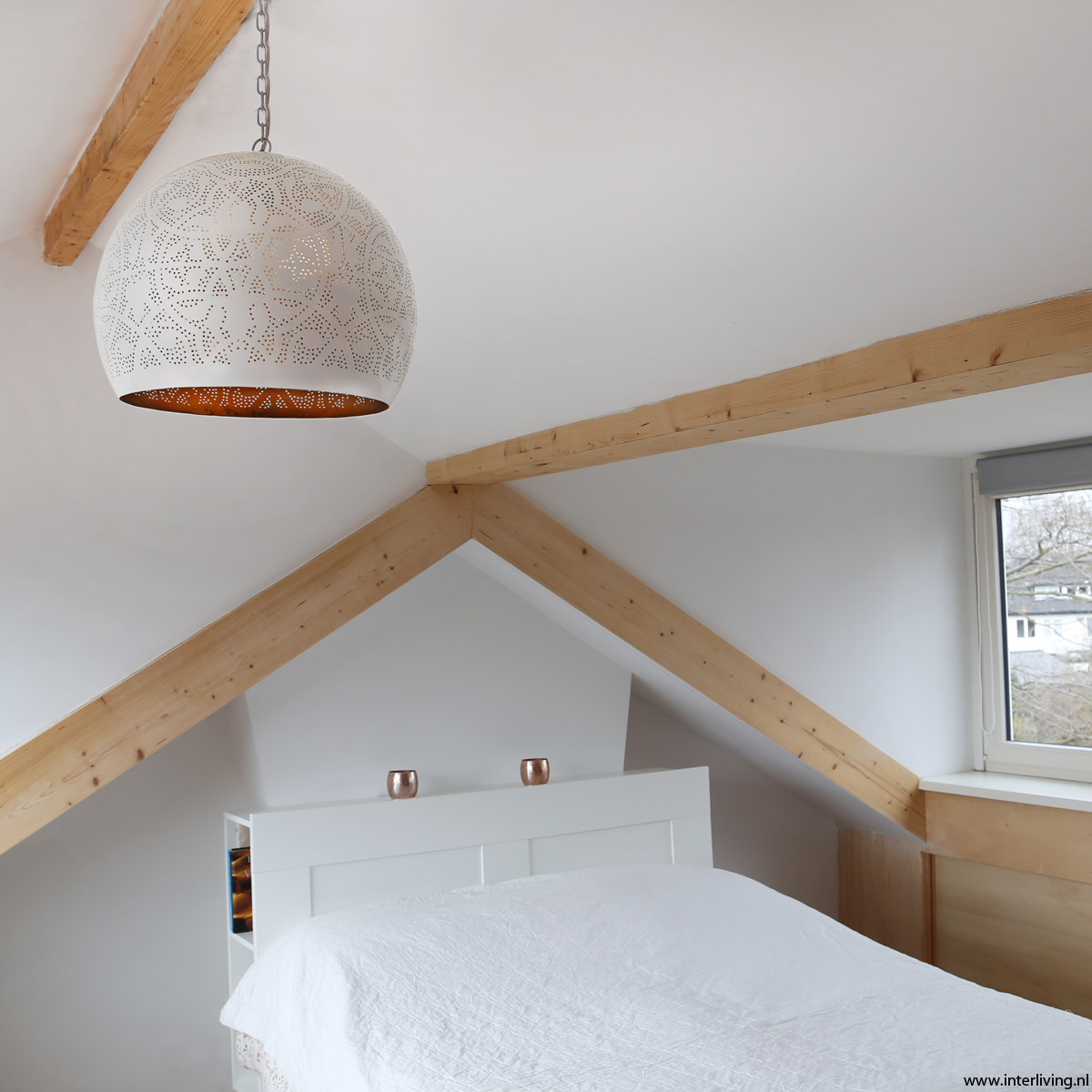 Zolder sfeerverlichting romantische slaapkamer tips filigrain lampen