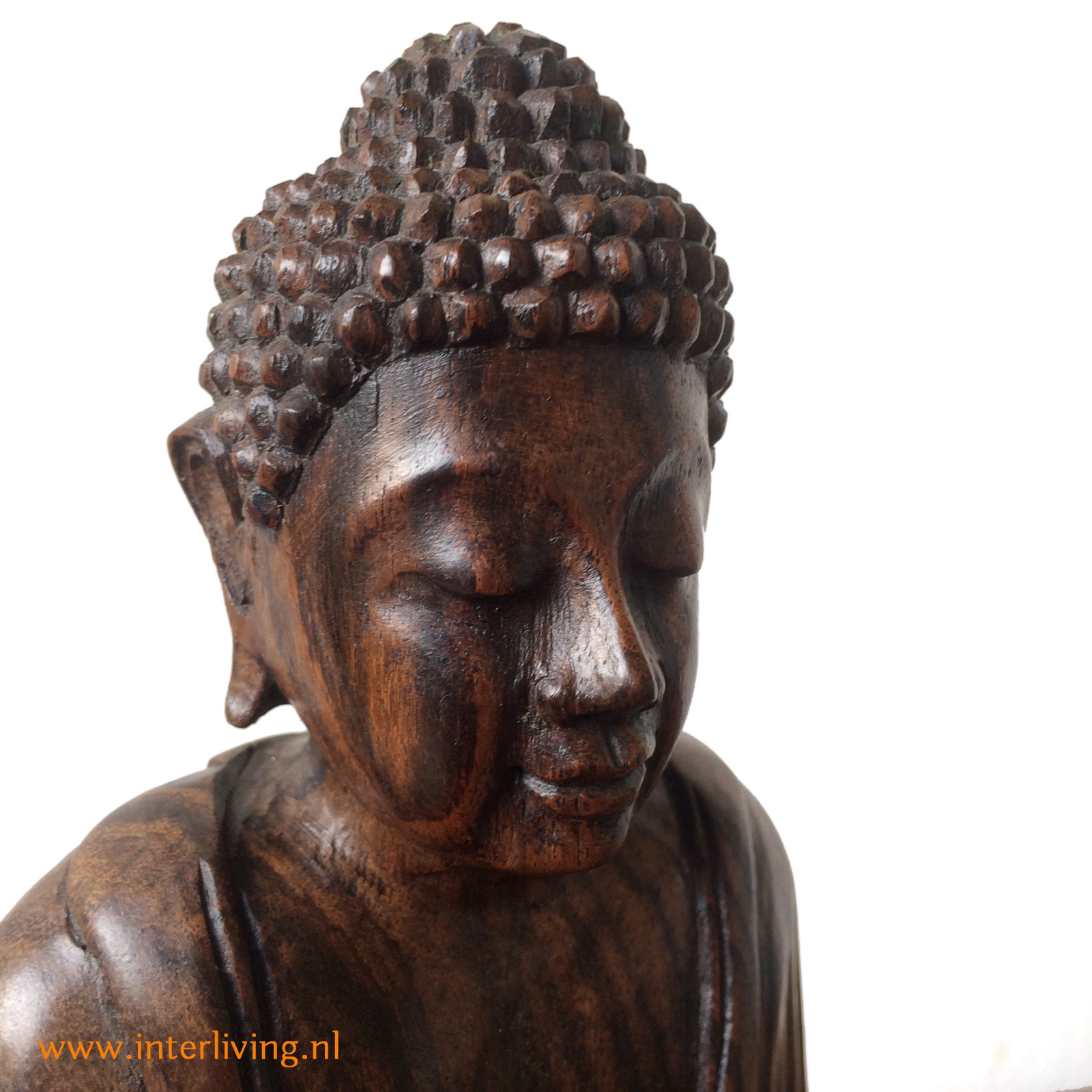 Kreet niveau straal Boeddha's van hout - een handgemaakt houten boeddhabeeld - mudra