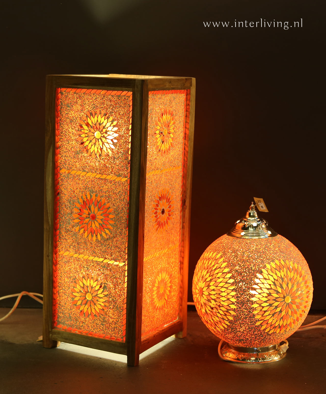 Verwonderend Mozaïek lampen, 1001 sfeerverlichting, Turks - Marokkaans design India SP-01