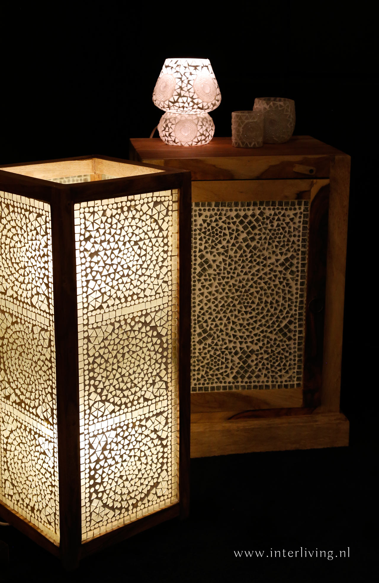 Mozaïek lampen, 1001 Turks - Marokkaans design India