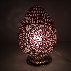 tafellamp glas mozaiek model egg india