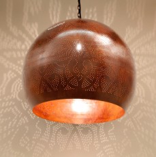 roestige hanglamp oosterse stijl