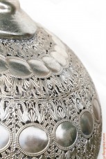 antiek zilver glans lantaarn munt patroon