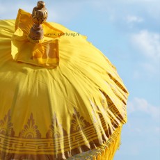 Bali parasol rond model -zonwering Boho stil met goud
