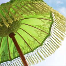 Bali parasol rond model -zonwering Boho stil met goud