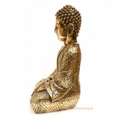 Zittende Boeddha in goud kleur