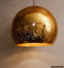 lamp grote bol verweerd goud