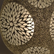 wit melkglas mozaiek model ei lamp