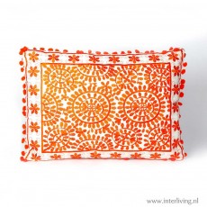 Oranje kussen - Goa serie - rechthoekig