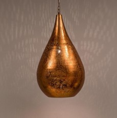 koperen druppel - grote hanglamp