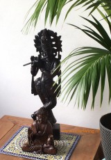 houten-boeddha-beelden-staand-zittend-bodhisavttra-bhagavan-krishna-met-fluit