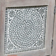 antiek hout glas mozaiek india