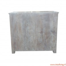 grey wash massief houten kast