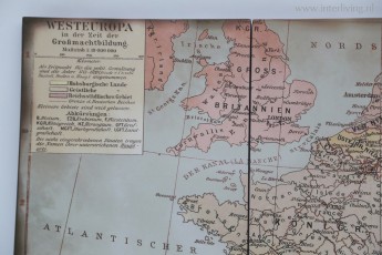europa vintage kaart voor op muur