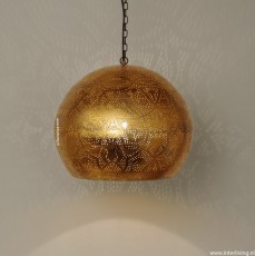 oosterse gouden bol lamp