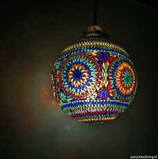 grote bol horeca lamp mozaiek