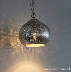 zilveren lamp - bolletje