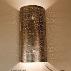 Marrokaanse zilveren wandverlichting