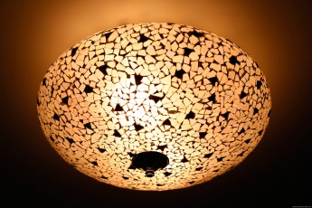 mozaïek plafondlamp 25 cm broken glass