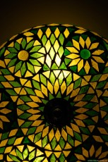 mozaïek plafondlamp 25 cm groen Turks ontwerp 2