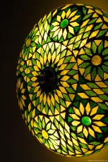 mozaïek plafondlamp 25 cm groen Turks ontwerp 3