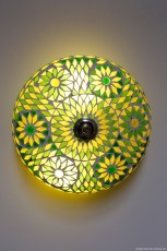 mozaïek plafondlamp 25 cm groen Turks ontwerp 5