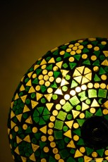 Indiaas traditioneel glasmozaïek plafondlamp 25cm groen
