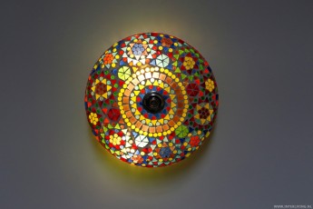 mozaïek plafondlamp 25 cm multi colour 5