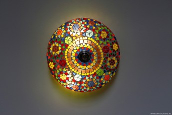 mozaïek plafondlamp 25 cm multi colour 6