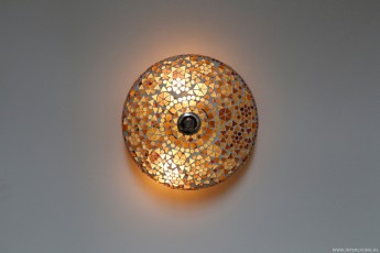 mozaïek plafondlamp 25 cm paars 1