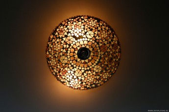 mozaïek plafondlamp 25 cm paars 3