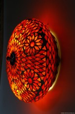 plafonnière mozaïek rood oranje turkish design 25 cm 6