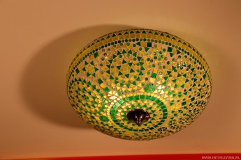 plafonnière 38 cm mozaïek groen turkish design 1