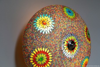 plafonnière 50 cm mozaïek multi colour turkish design glaskralen 5