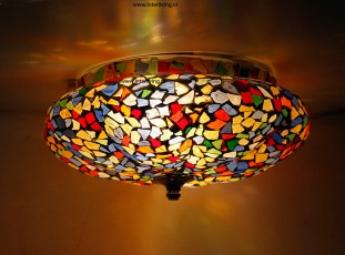 Plafondlamp van glasmozaiek Interliving