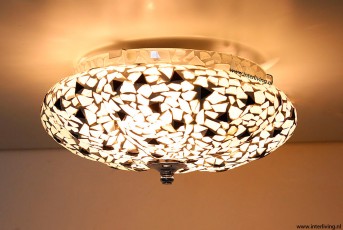 Plafondlamp van glasmozaiek Interliving