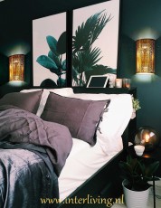 bedlampjes oosterse slaapkamer goud gaatjeslamp