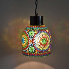 open hanglamp kleurrijk