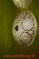 plafonniere-botanische-woonstijl-groen-glas-mozaiek