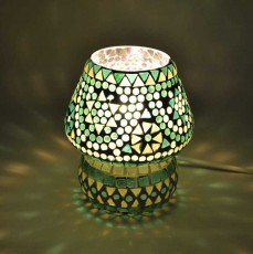 tafellamp-botanische-woonstijl-groen-glas-mozaiek