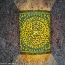 wandlamp-recht-botanische-woonstijl-groen-glas-mozaiek