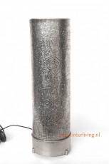 egyptische-staandelamp-met-gaatjes-patronen-zilver-messing-metaal