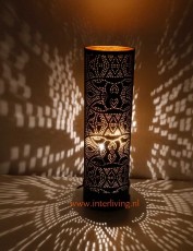 marokkaanse-oosterse-vloerlamp-met-gaatjes-patronen-zwart-goud-messing-metaal