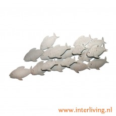 wanddecoratie-vissen-3D-muurdecoratie-metaal-schilderij-poster-wandpaneel-62x28-cm--prijs-27,50-euro