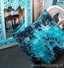vintage-kelim-lounge-kussenaqua-tapijt-fluweel-velvet