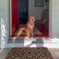 deurmat-tegelpatroon-zwart-schoonloopmat-kokosmat-entree-voordeur