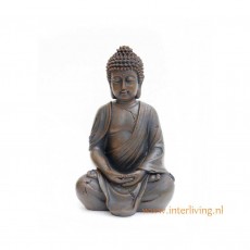 boeddha-beeld-zittend-steen-hout-look-polystone-vintage-stijl