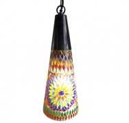 Multi colour hanglamp cone vormig