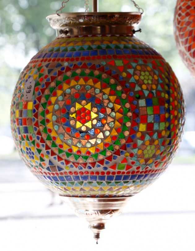elkaar De waarheid vertellen Spectaculair Oosterse Hanglamp bol met kleurrijk mozaiek 25 cm doorsnede - kopen in de  shop